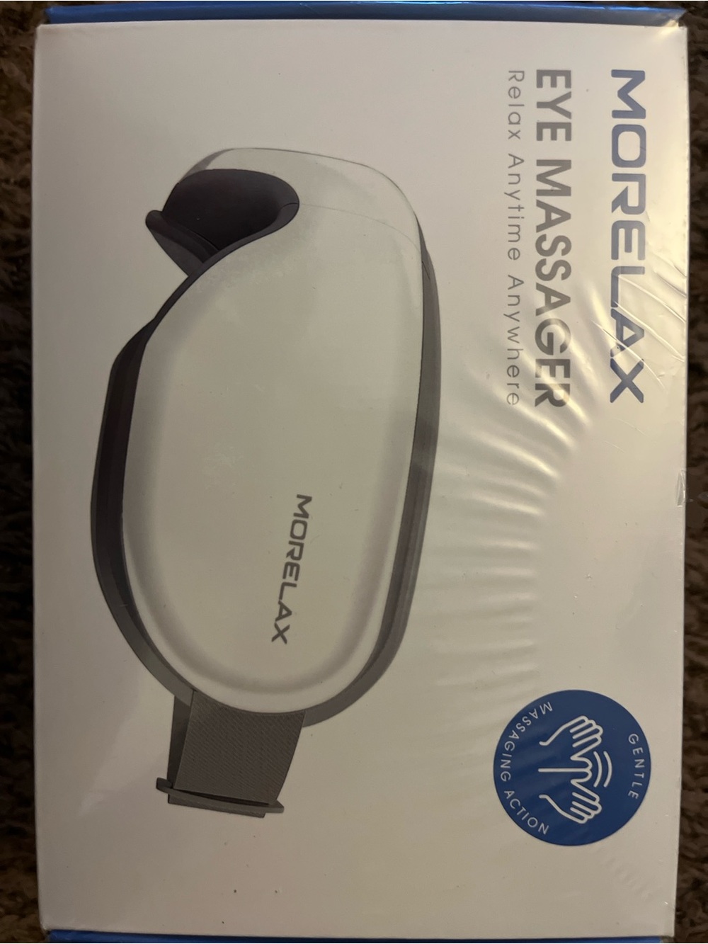 Eye Massager - Soothing Heated Compression for Relaxation, with Bluetooth.